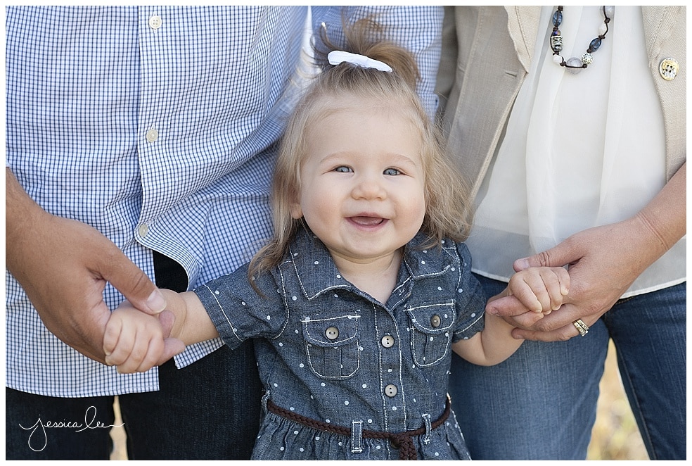 Longmont Family Photographer, morning smiles by baby girl