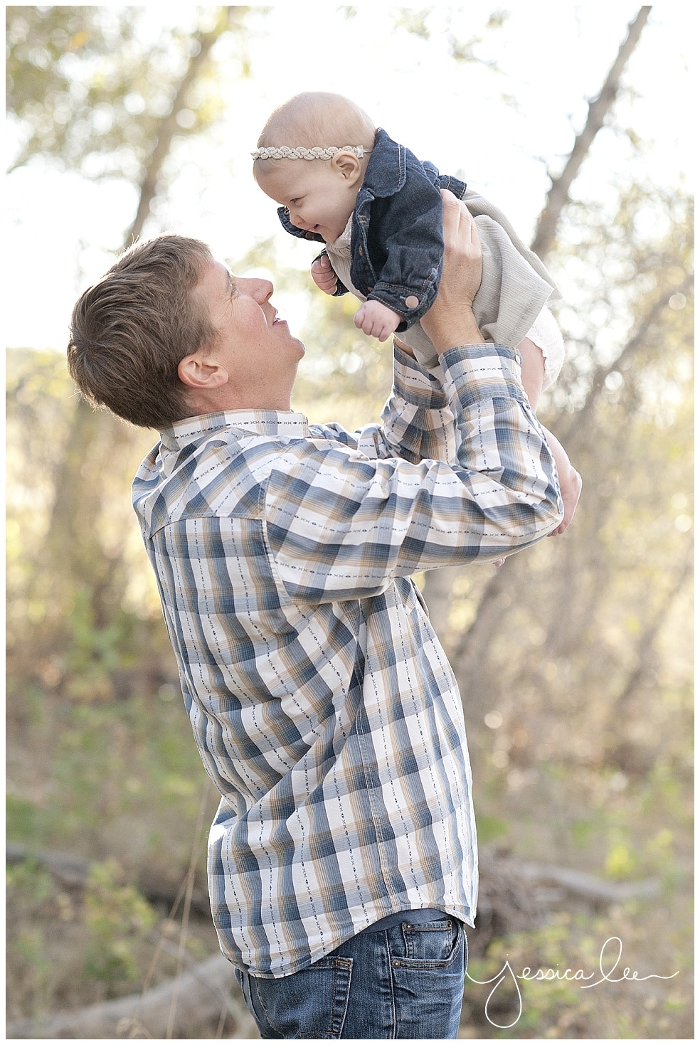 Photography Broomfield, Jessica Lee Photography, baby in dad's arms