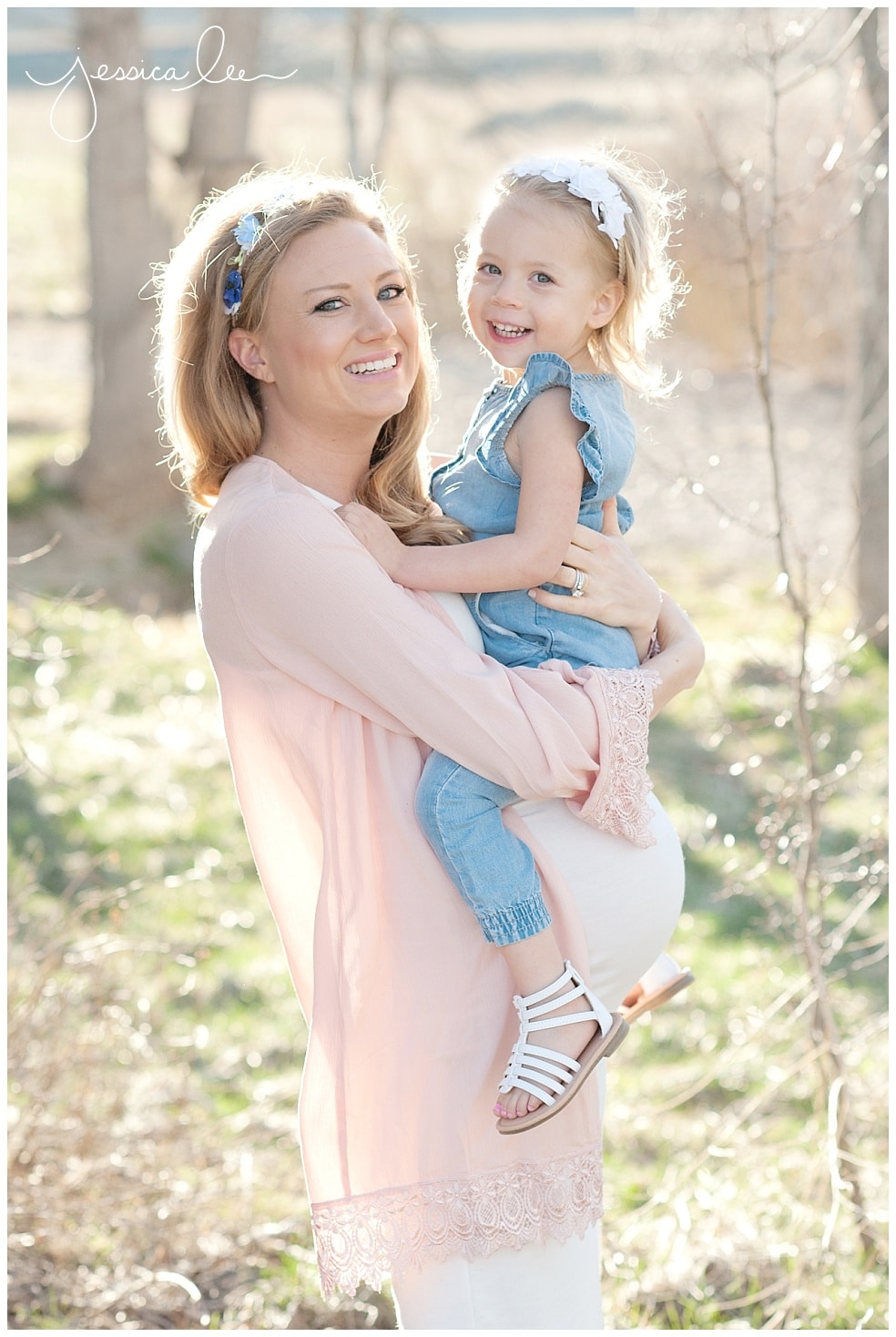 Colorado Maternity Photography, flowers in hair maternity