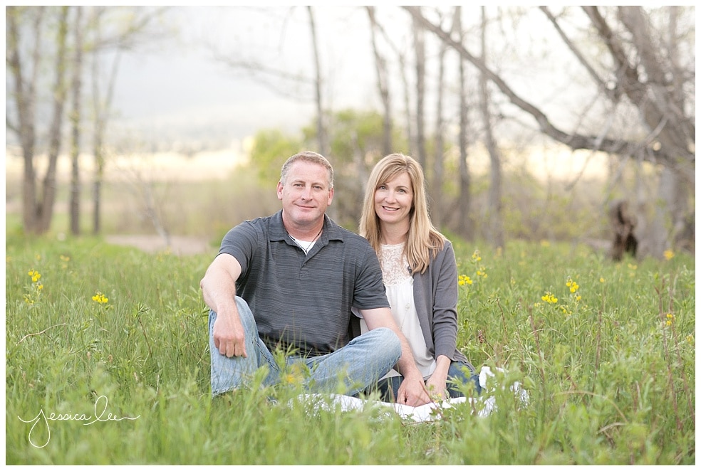 Boulder Family Photographer, couple in green grass