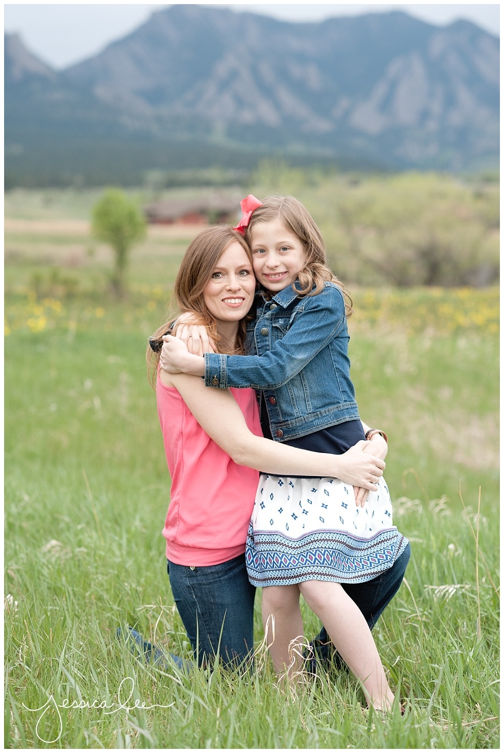 Family Photographer Boulder, mom and daughter together