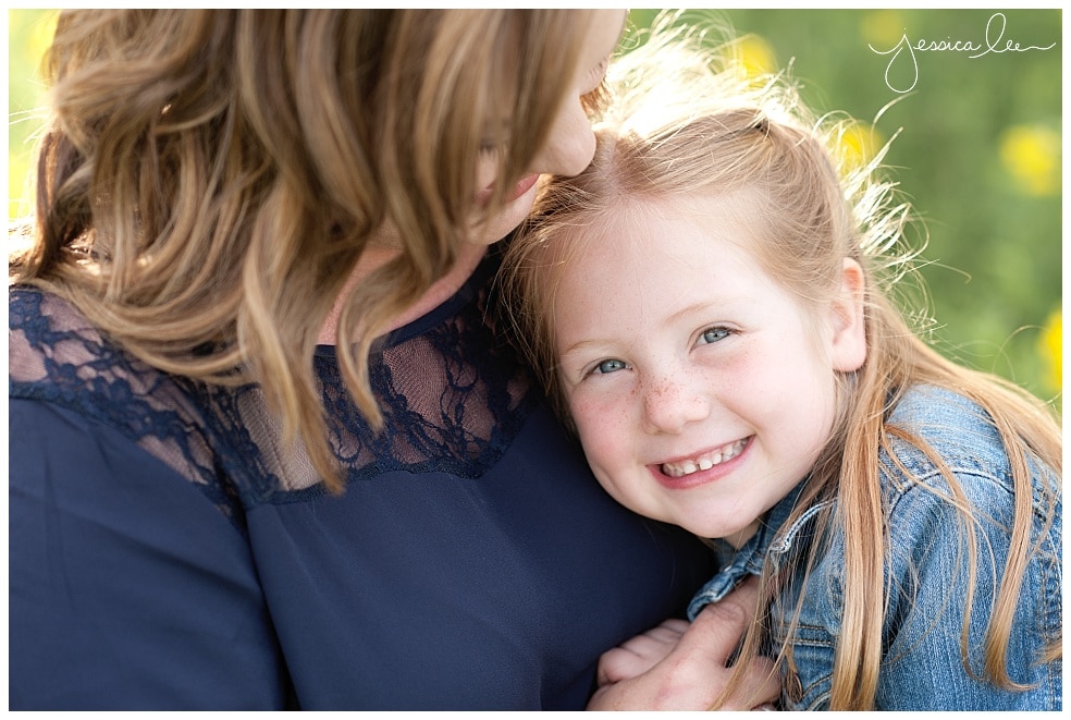 Louisville Colorado Family Photographer, daughter cuddling with mom