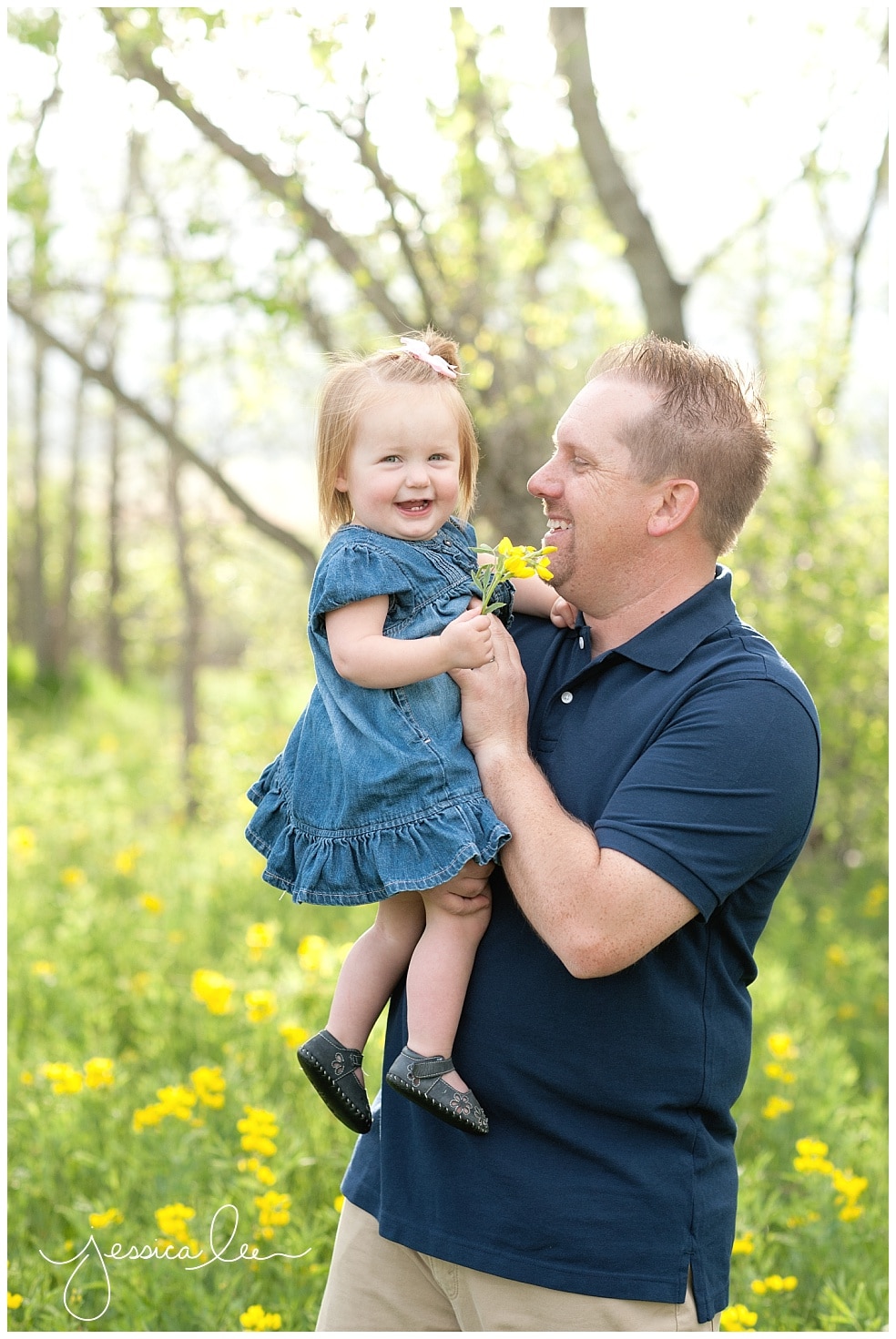 Louisville Colorado Family Photographer, dad with youngest daughter