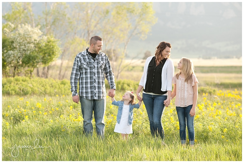 Denver Family Photographer, family holding hands