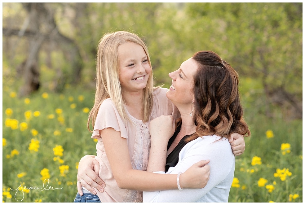 Denver Family Photographer, giggling mom and daughter