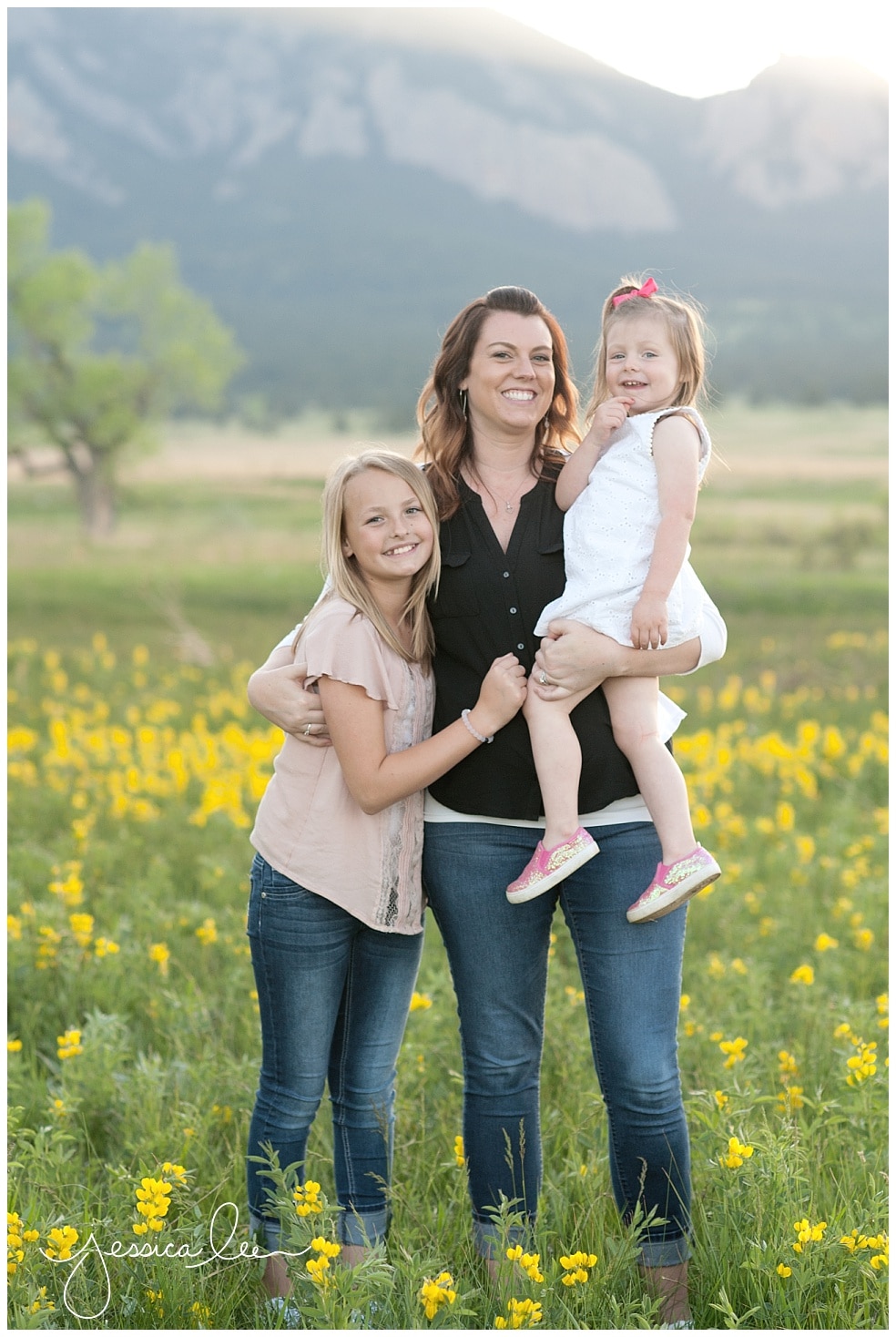 Denver Family Photographer, daughters with mother