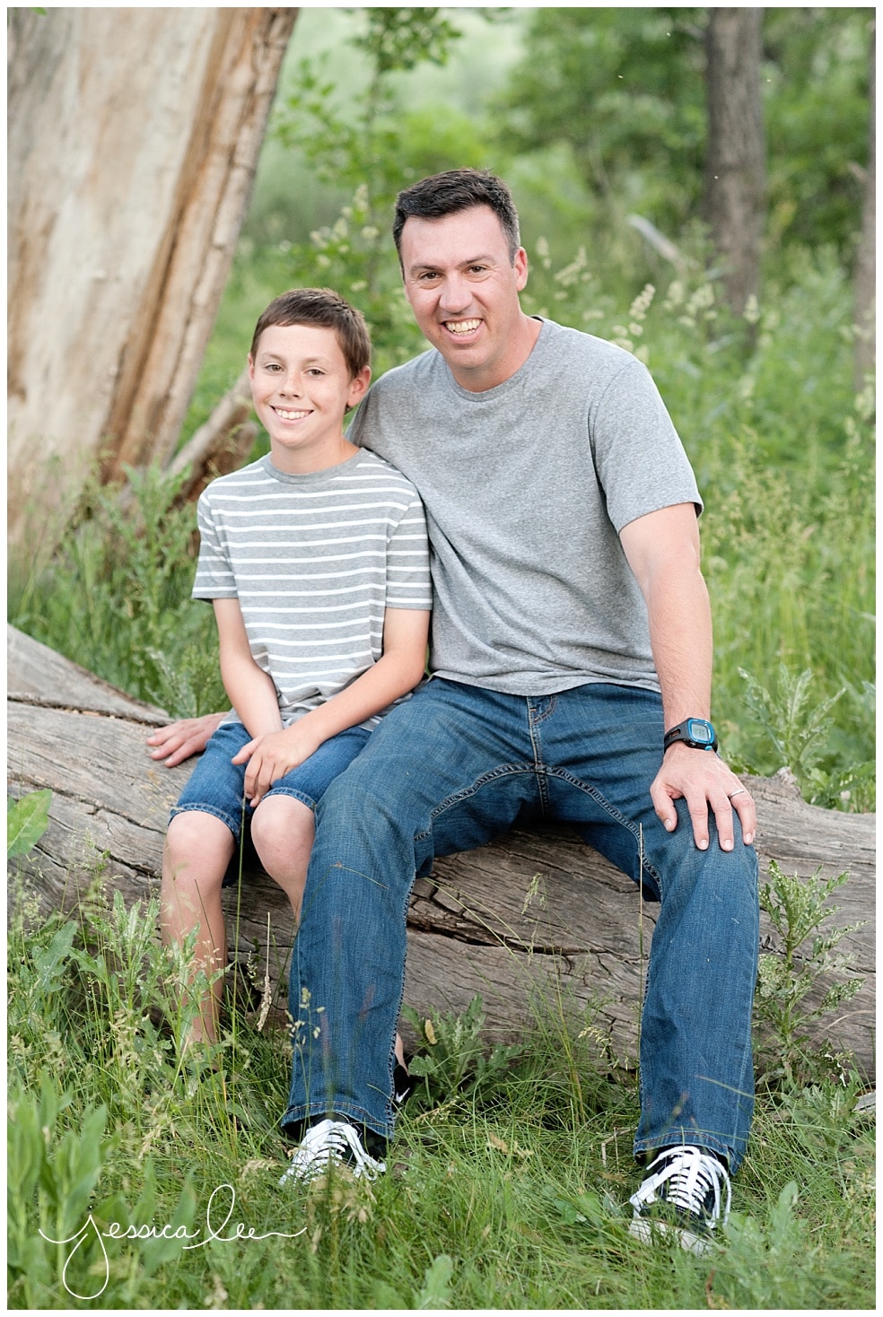 Family photographer longmont, dad and son