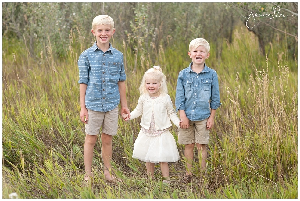 Family Photographer Denver Colorado, three kids in colorado
