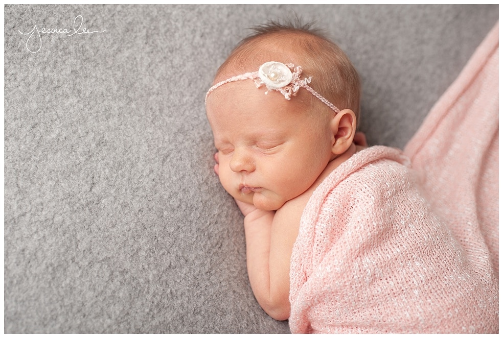 Newborn Photography Boulder CO, Jessica Lee Photography, newborn with pink