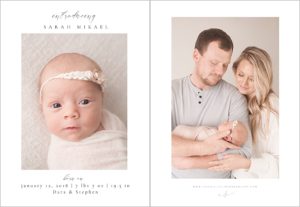 Birth Annoucements | Jessica Lee Photography