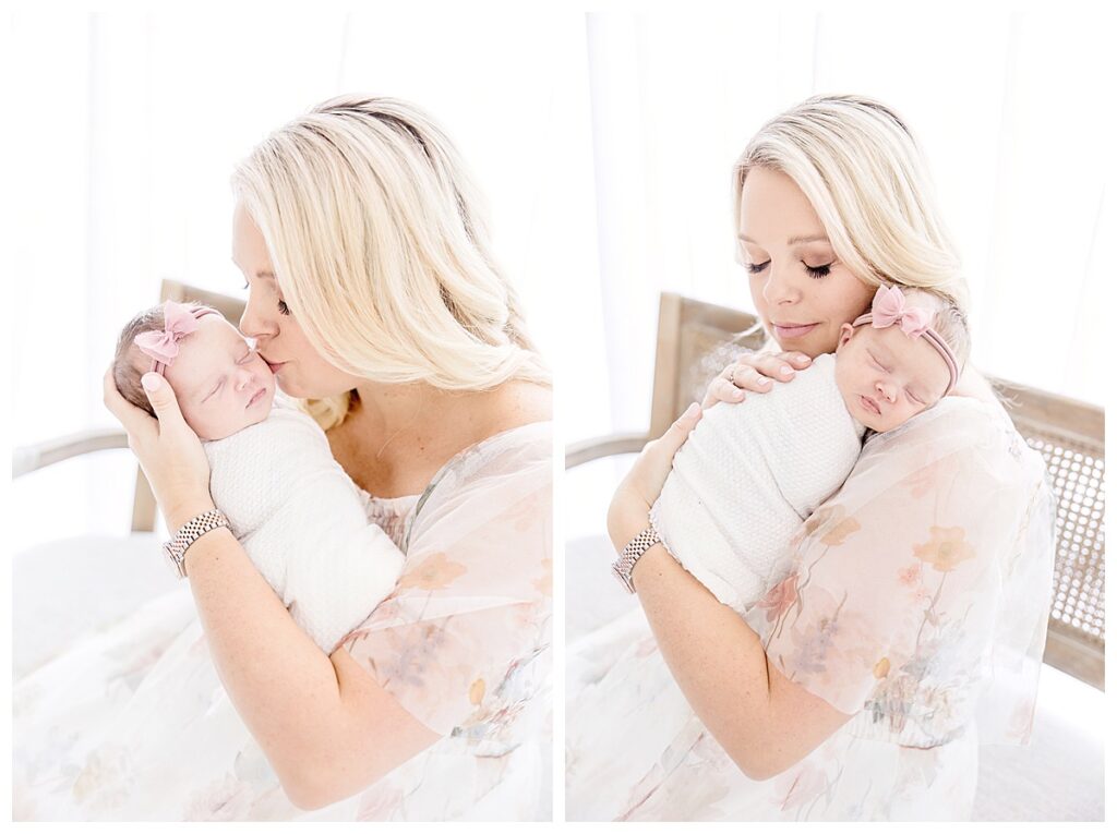 Jessica Lee Photography - Mom snuggling with Baby